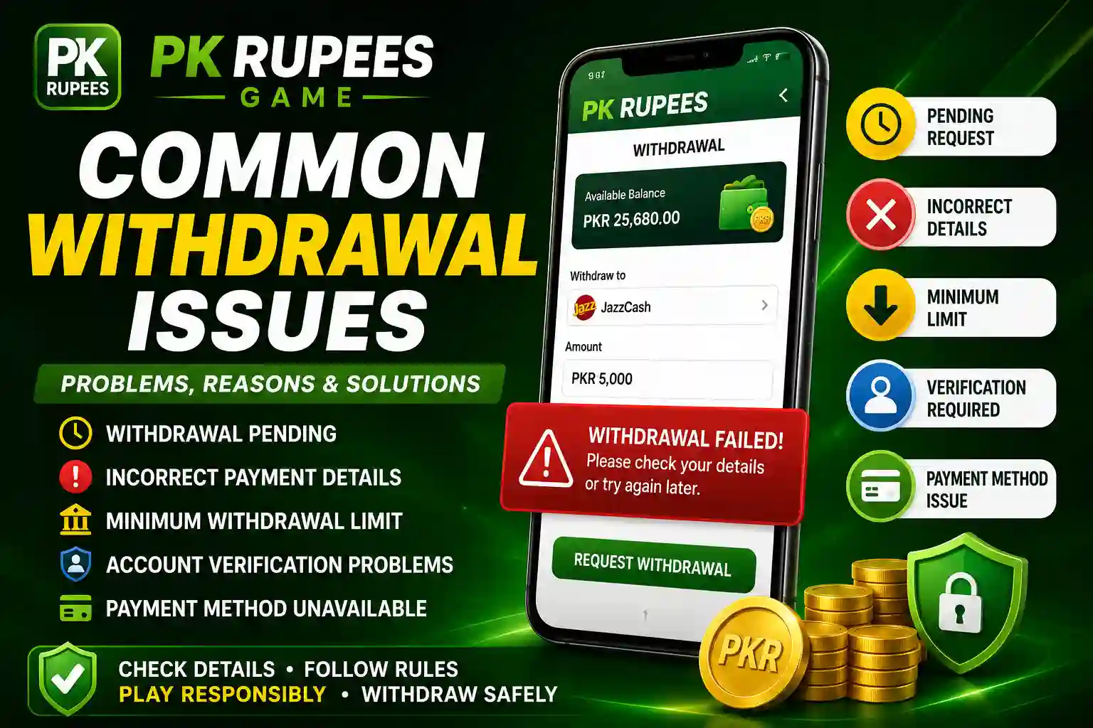 Common Withdrawal Issues